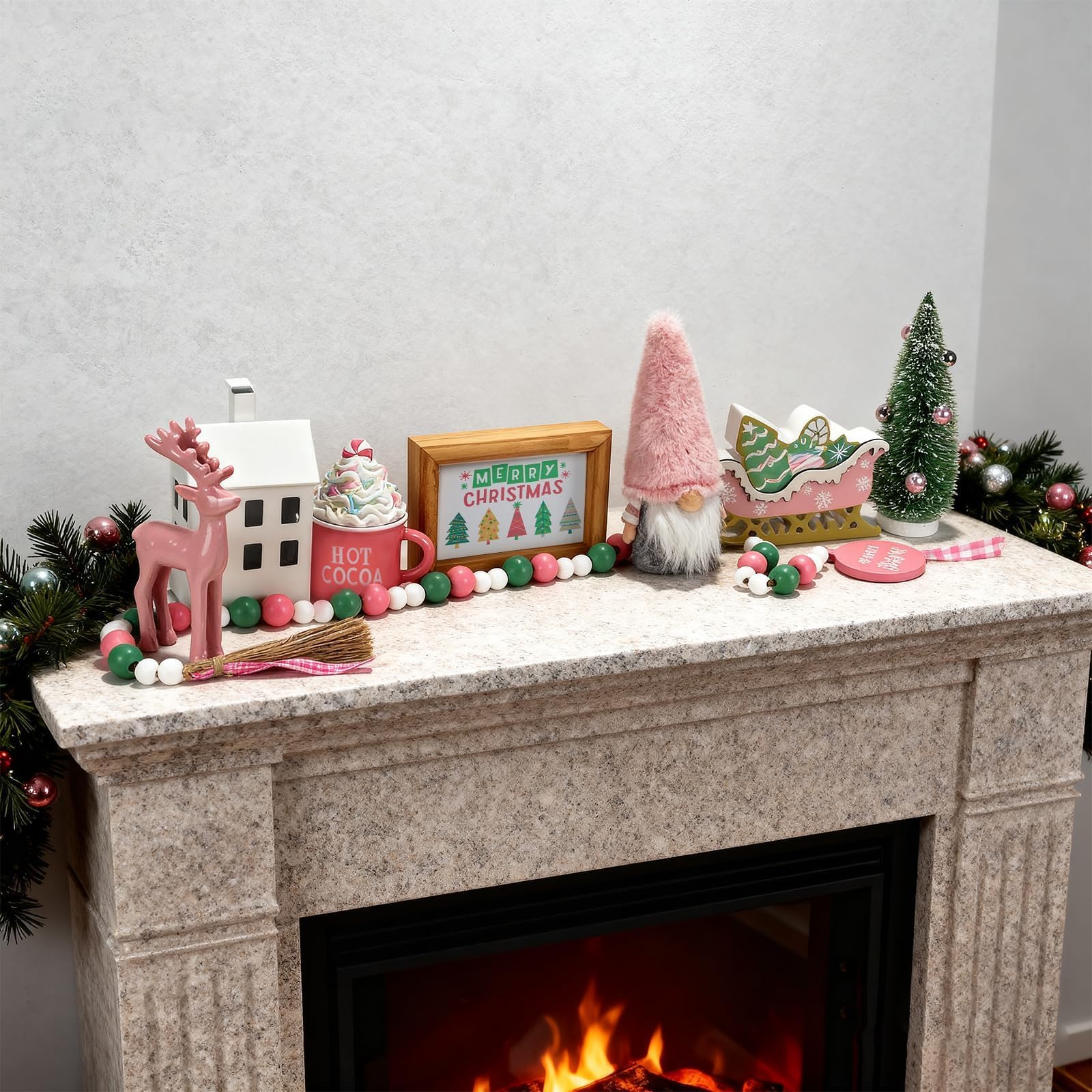 SYNCVIBE décor posé sur bureau montrant ambiance festive et compacte