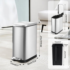 SYNCVIBE seau interne extrait pour changement rapide de sac et nettoyage facile