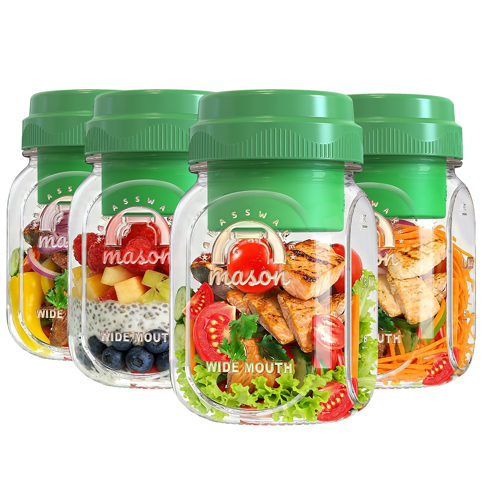 Syntic bocal face 32oz présentant fermeture hermétique et capacité