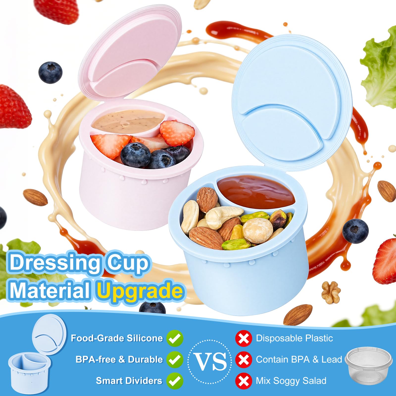 Syntic insert silicone gros plan isolant sauce et garantissant fraîcheur