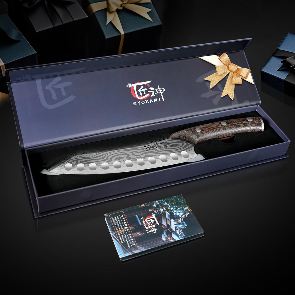 SYOKAMI packaging et certificat FSC, prouvant bois durable et cadeau soigné