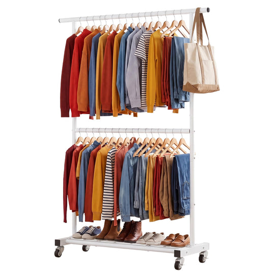 Sywhitta vue face montrant double barre et rangement, organisation optimale