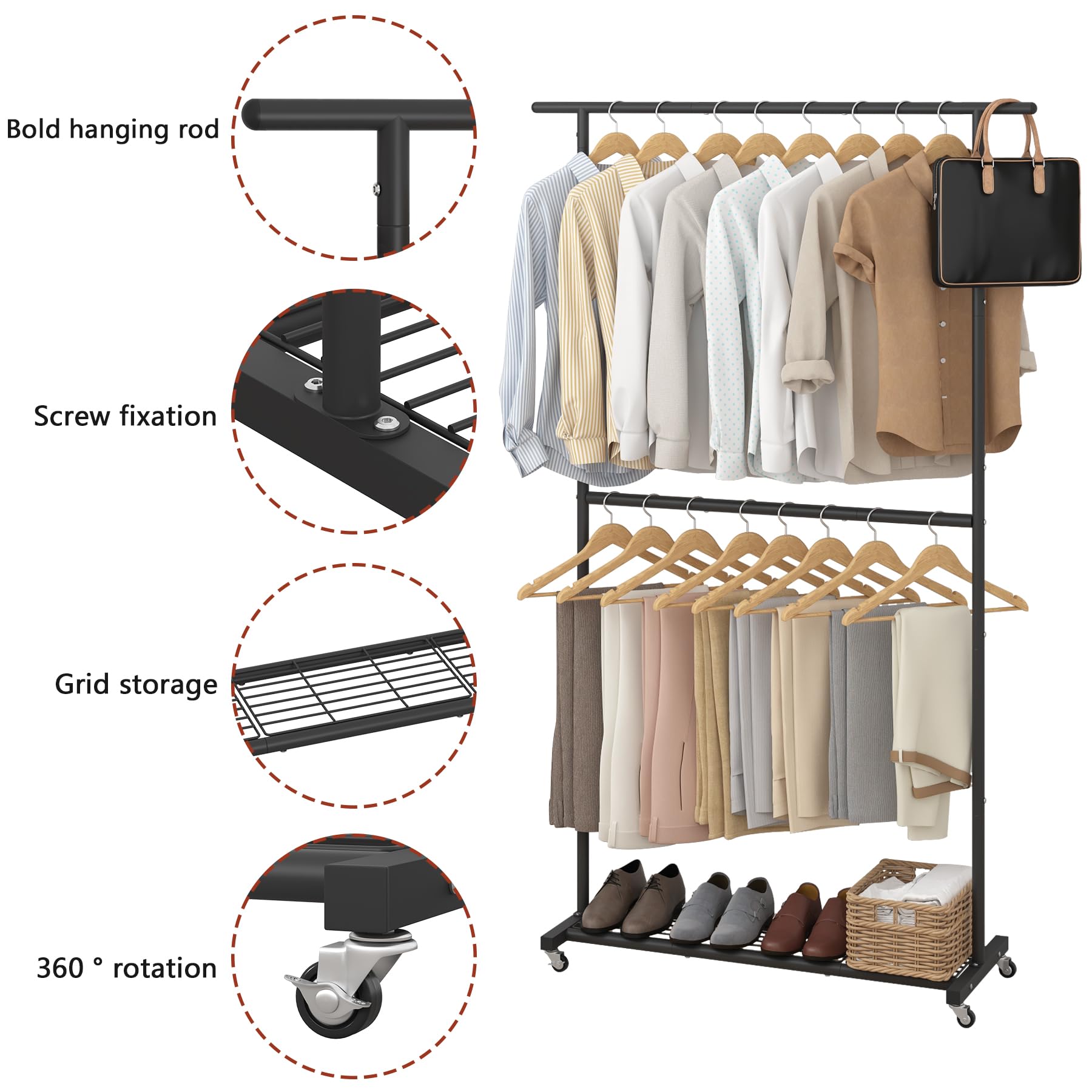 Sywhitta portant en situation dans une chambre, organisation visible