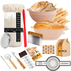 SZZJKJ kit levain vue générale montrant tous les accessoires utiles