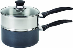 T-fal vue avant ensemble double chaudière pratique pour sauces et bain-marie
