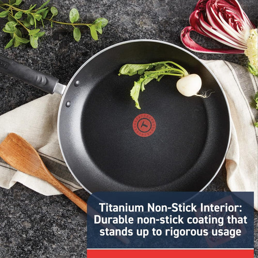 T-Fal Thermo-Spot centrée montrant l'indicateur de chaleur pour cuisson précise