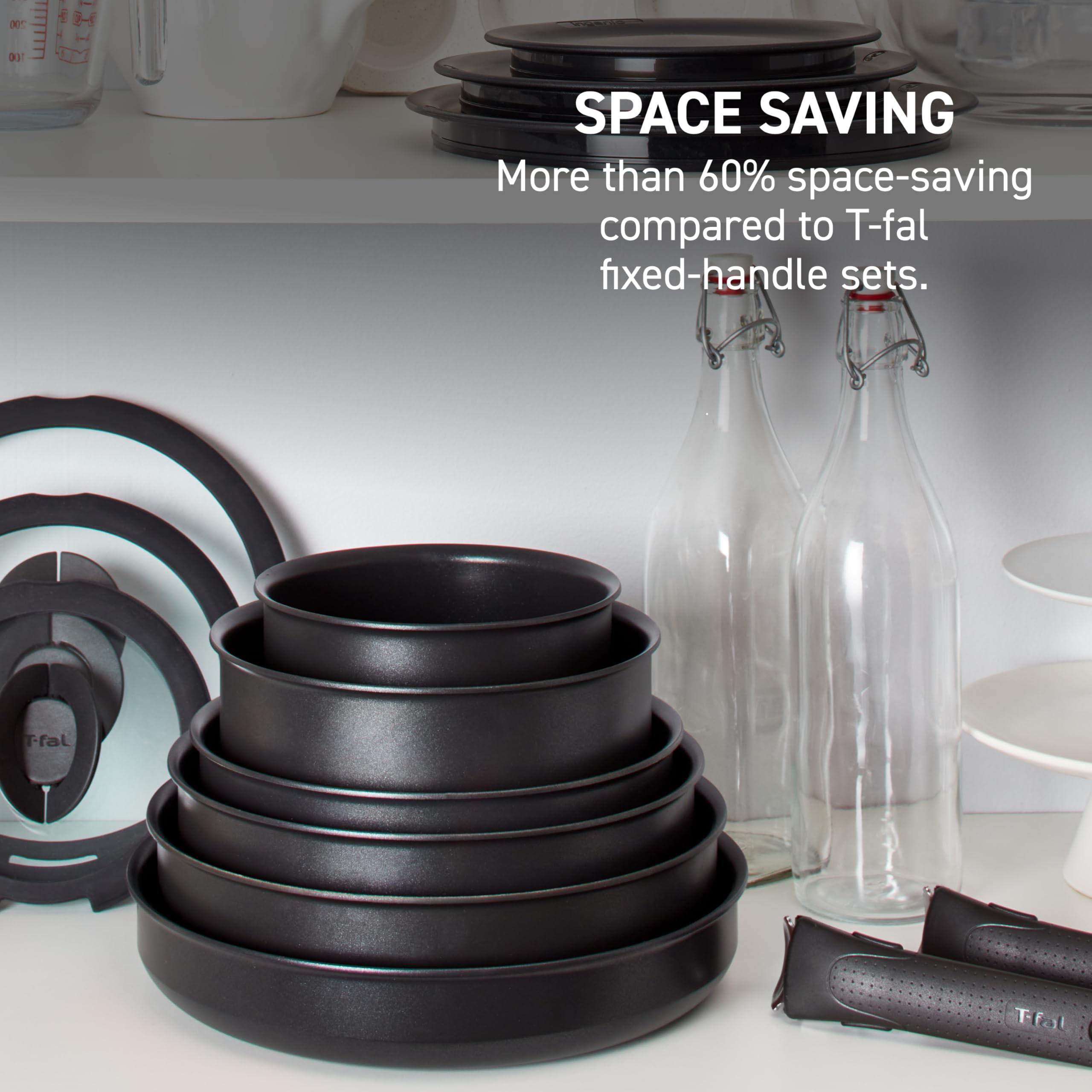 T-fal Ingenio surface antiadhésive Platinum facilitant le nettoyage
