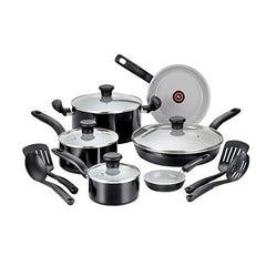 T-Fal vue d'ensemble de la batterie 14 pièces montrant l'organisation et un rangement optimisé