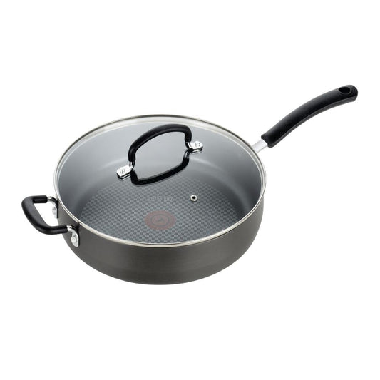 T‑Fal face avant de la cocotte jumbo montrant la finition Onyx et polyvalence