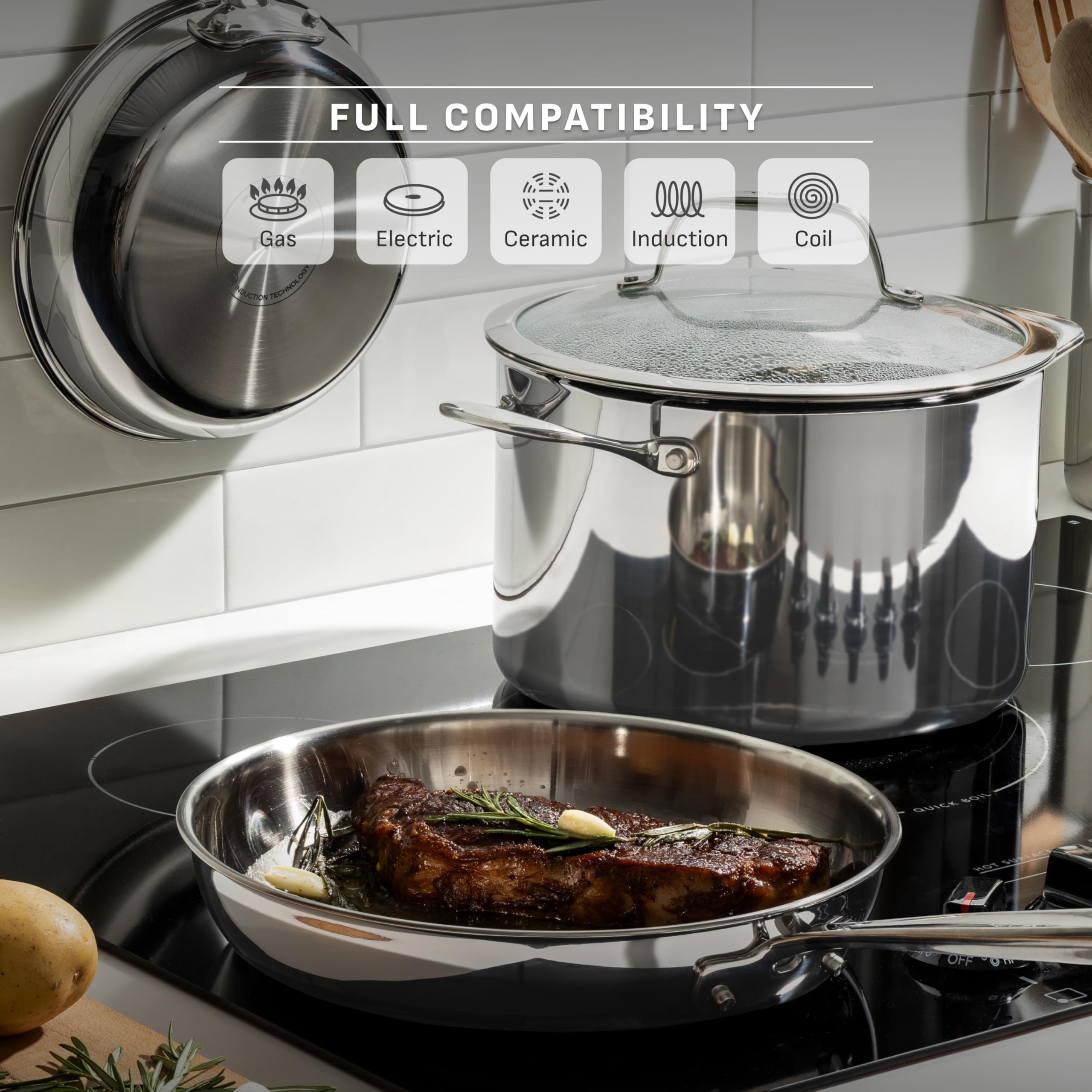 T-Fal poêle sur plaque induction chaleur rapide et montée efficace