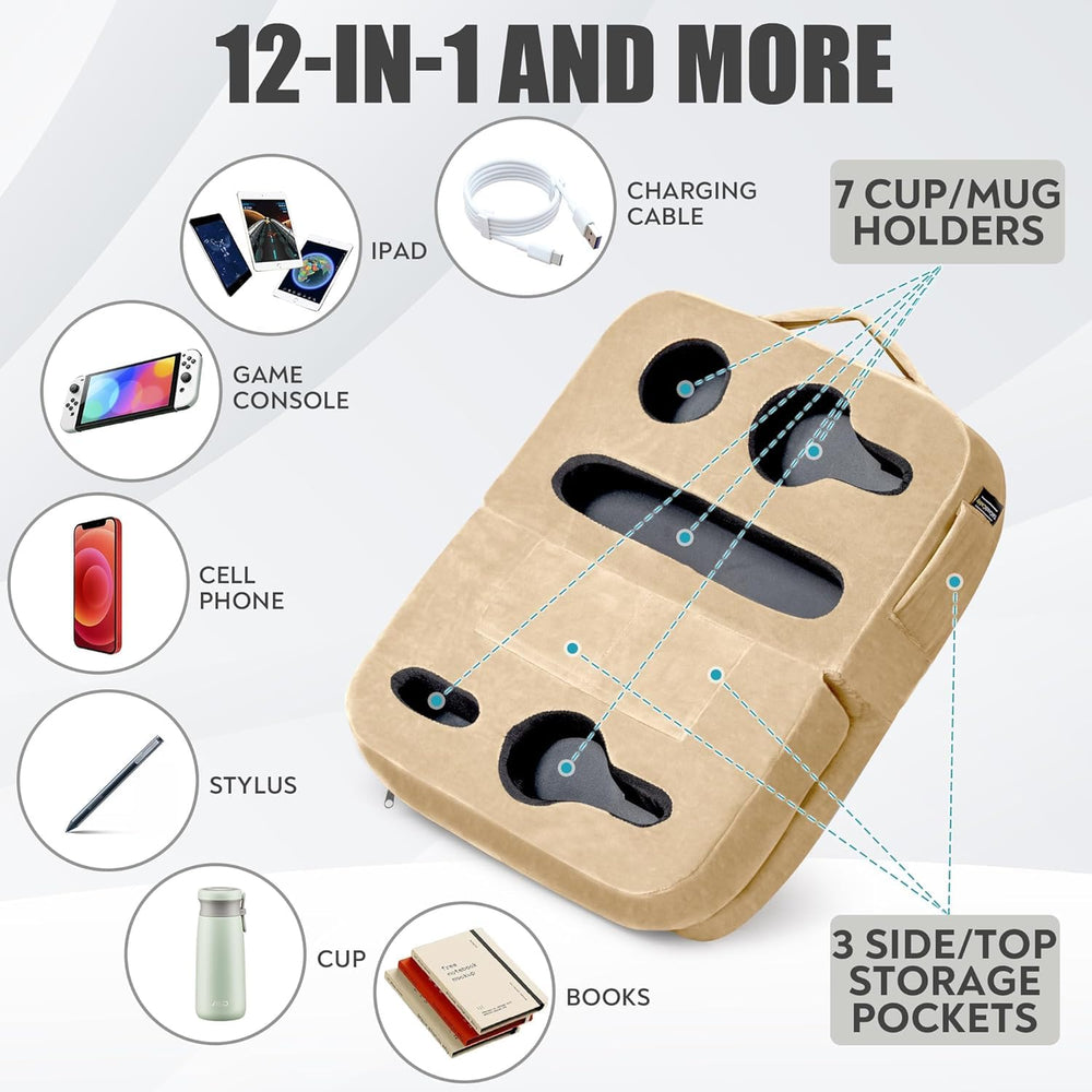 TabCouchCaddy housse zippée amovible facilite lavage et entretien