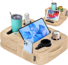 TabCouchCaddy poches rangement sécurisent télécommande et téléphone