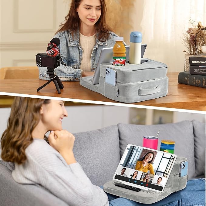 TabCouchCaddy en environnement salon illustrant portabilité et gain d'espace