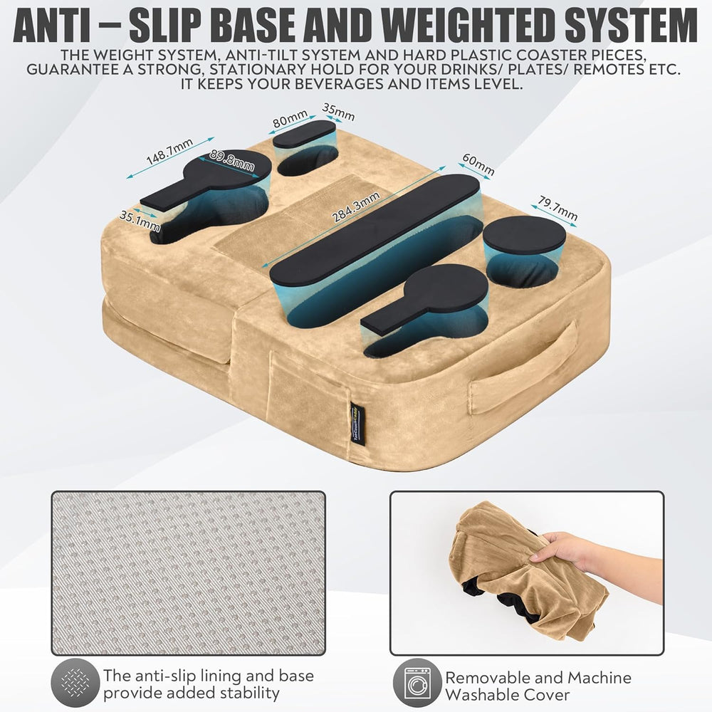 TabCouchCaddy utilisé en RV offre solution portable pour voyages