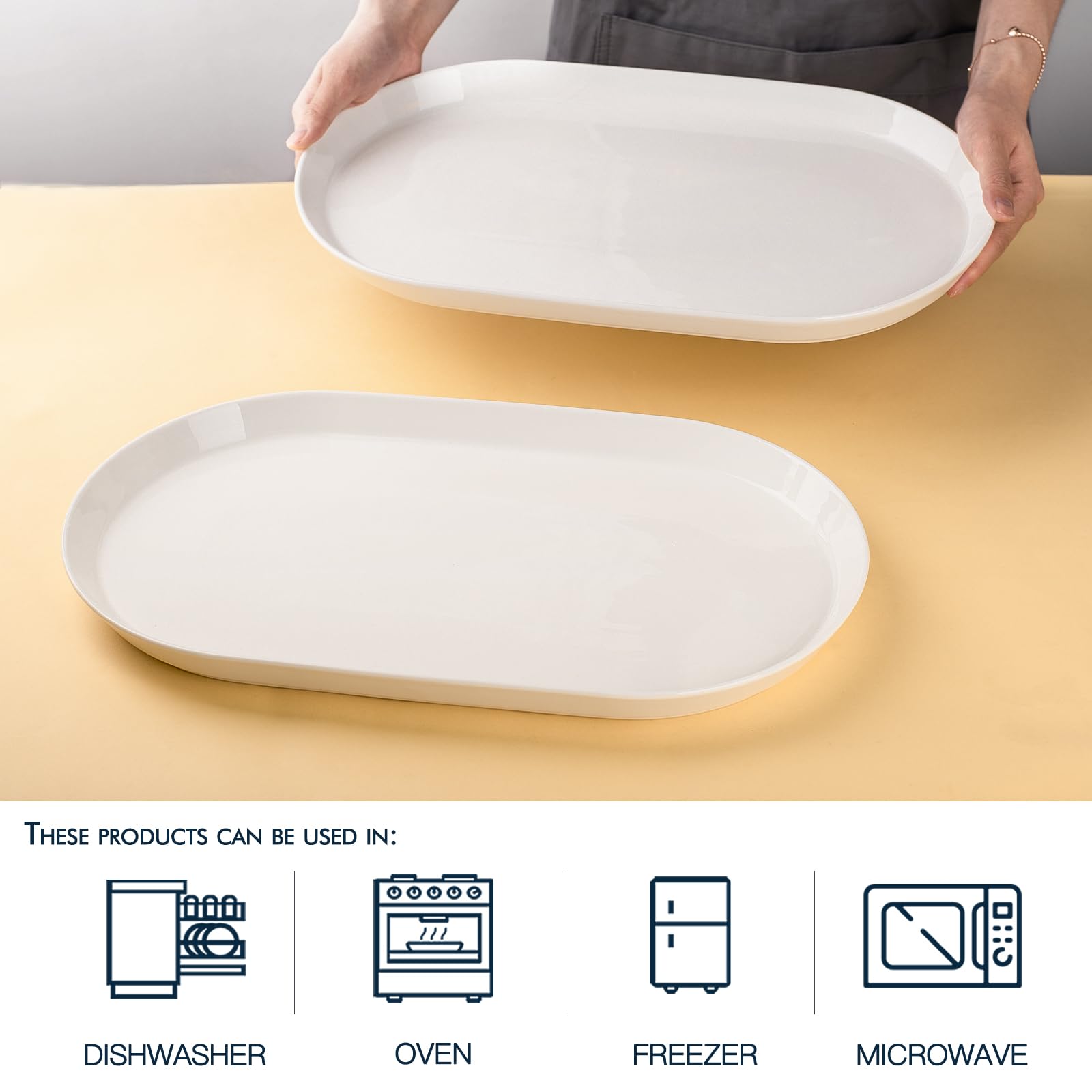 Taeochiy plateau en usage avec une dinde entière illustrant capacité et service pratique