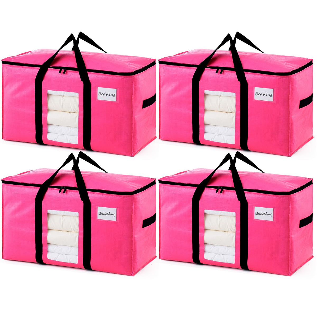 TAILI vue avant du sac rose montrant la taille et la fermeture, pratique