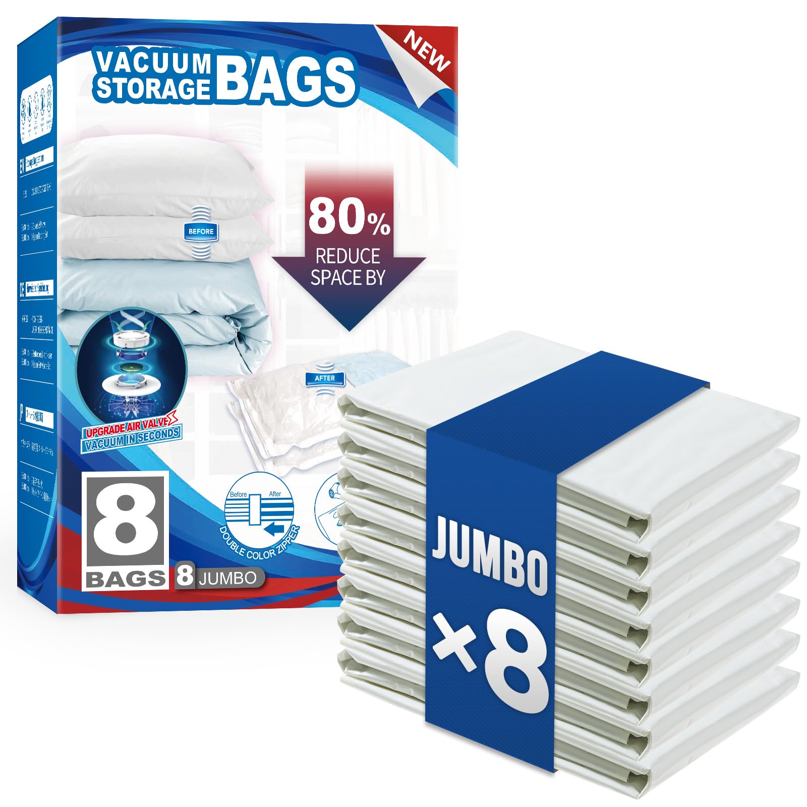 TAILI emballage avant montrant les 8 sacs jumbo et gain d'espace