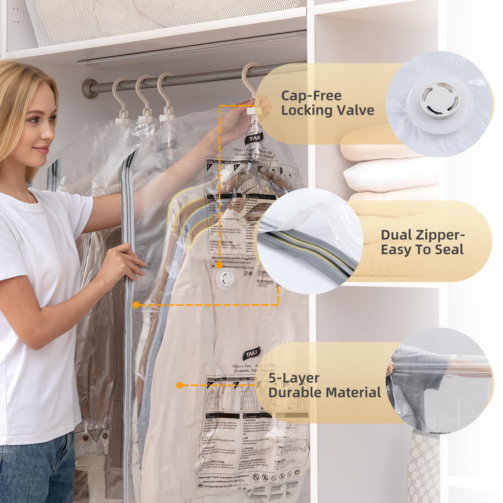 TAILI matériau transparent durable montrant résistance et visibilité