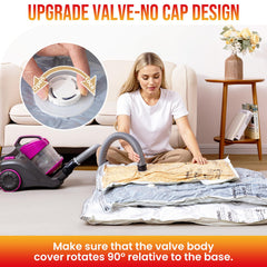 TAILI sac compressé contenant une couette, gain d'espace visible
