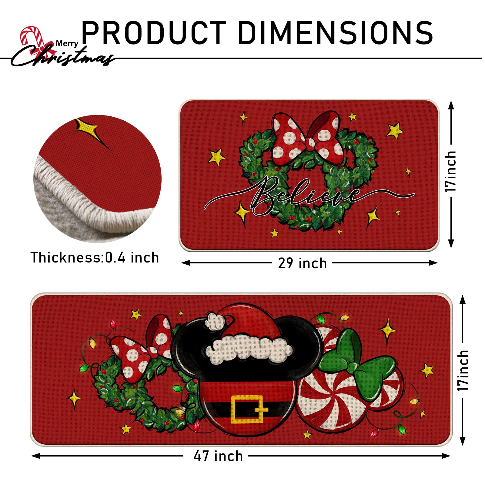 Tailus gros plan motif Santa haute définition renforce l’ambiance
