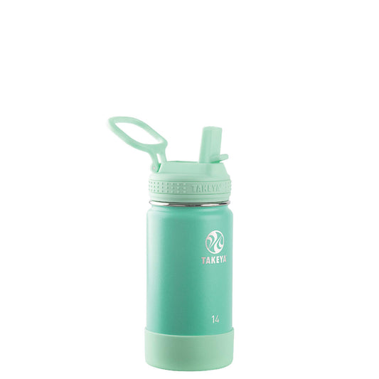Takeya Actives Kids face avant montrant la finition seafoam et la silhouette pratique