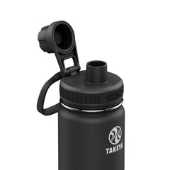 Takeya Onyx couvercle à bec en position ouverte pour boire sans fuites