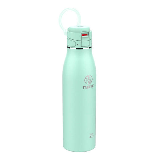 Takeya Traveler face aqua montrant design élégant et isolation durable