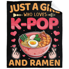Tamonten plaid face recto montrant le design K‑Pop et ramen et apportant style