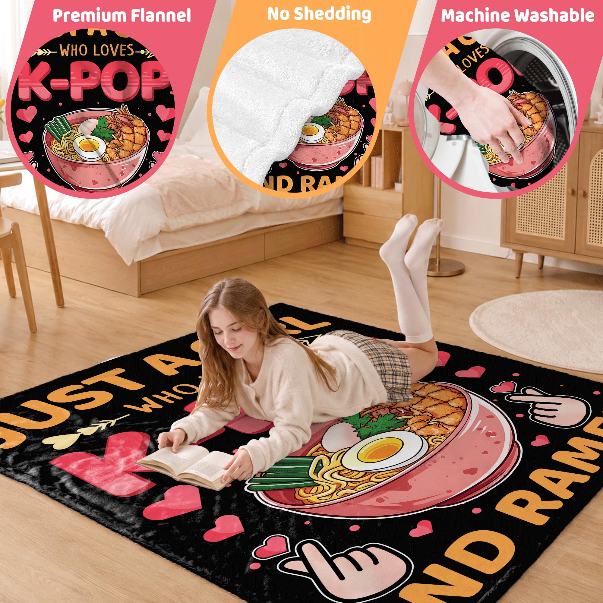 Tamonten détail du motif ramen et K‑Pop, attractif et photogénique