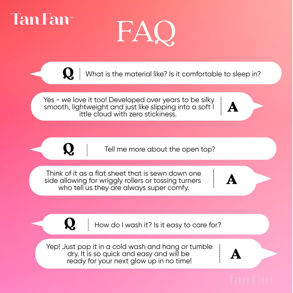 Tan Fan taille extra-large comparée à un chevet pour échelle