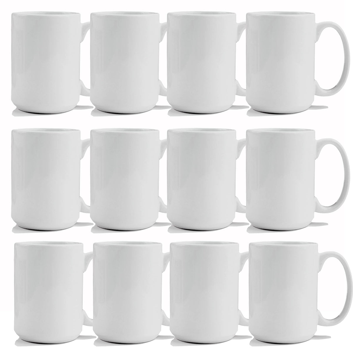 TANGLONG mug 15 oz face avant montrant surface blanche pour sublimation