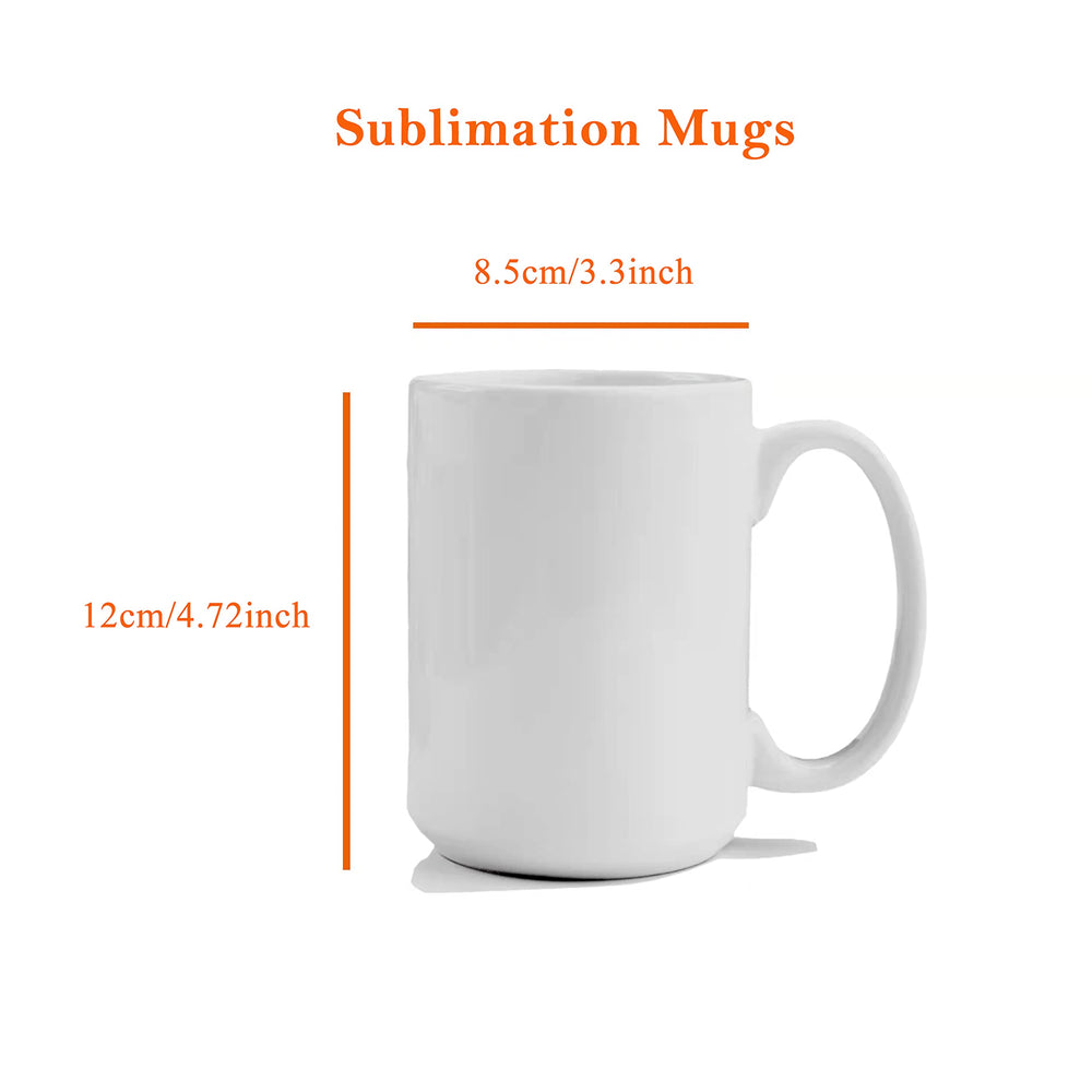 TANGLONG mug 15 oz profil illustrant forme droite et poignée pratique