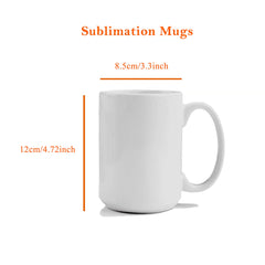 TANGLONG mug 15 oz profil illustrant forme droite et poignée pratique