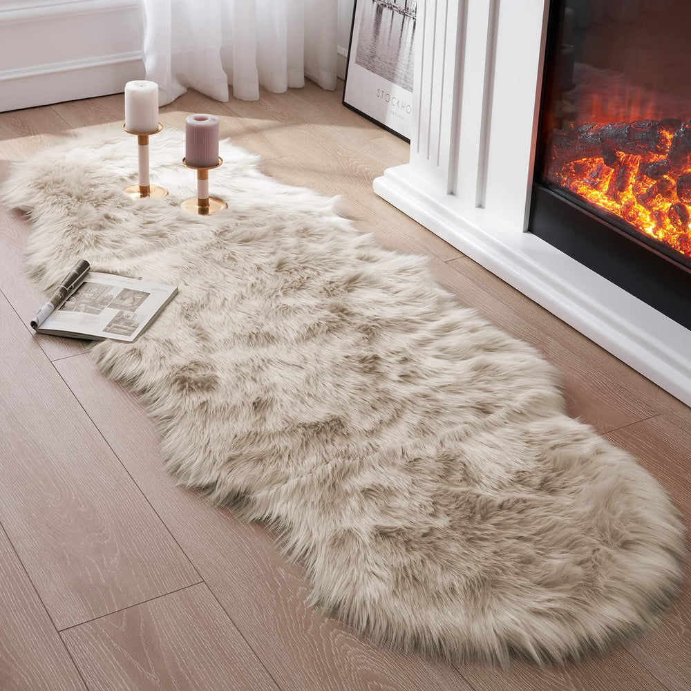 Tangsoo tapis recto emballé montrant design beige et finition, apporte confort instantané