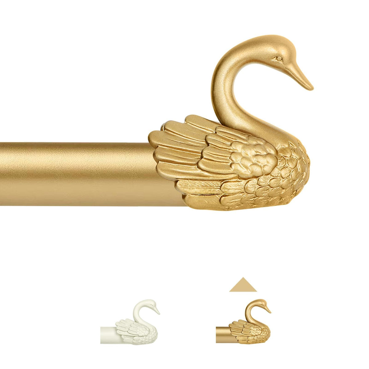 TANGWIN embout cygne en gros plan montrant détail ornemental et élégance