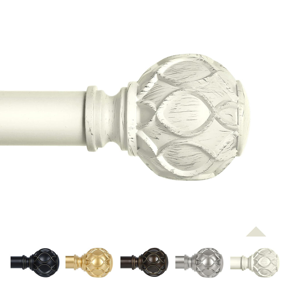 TANGWIN tringle devant avec embouts décoratifs, apporte style farmhouse pratique