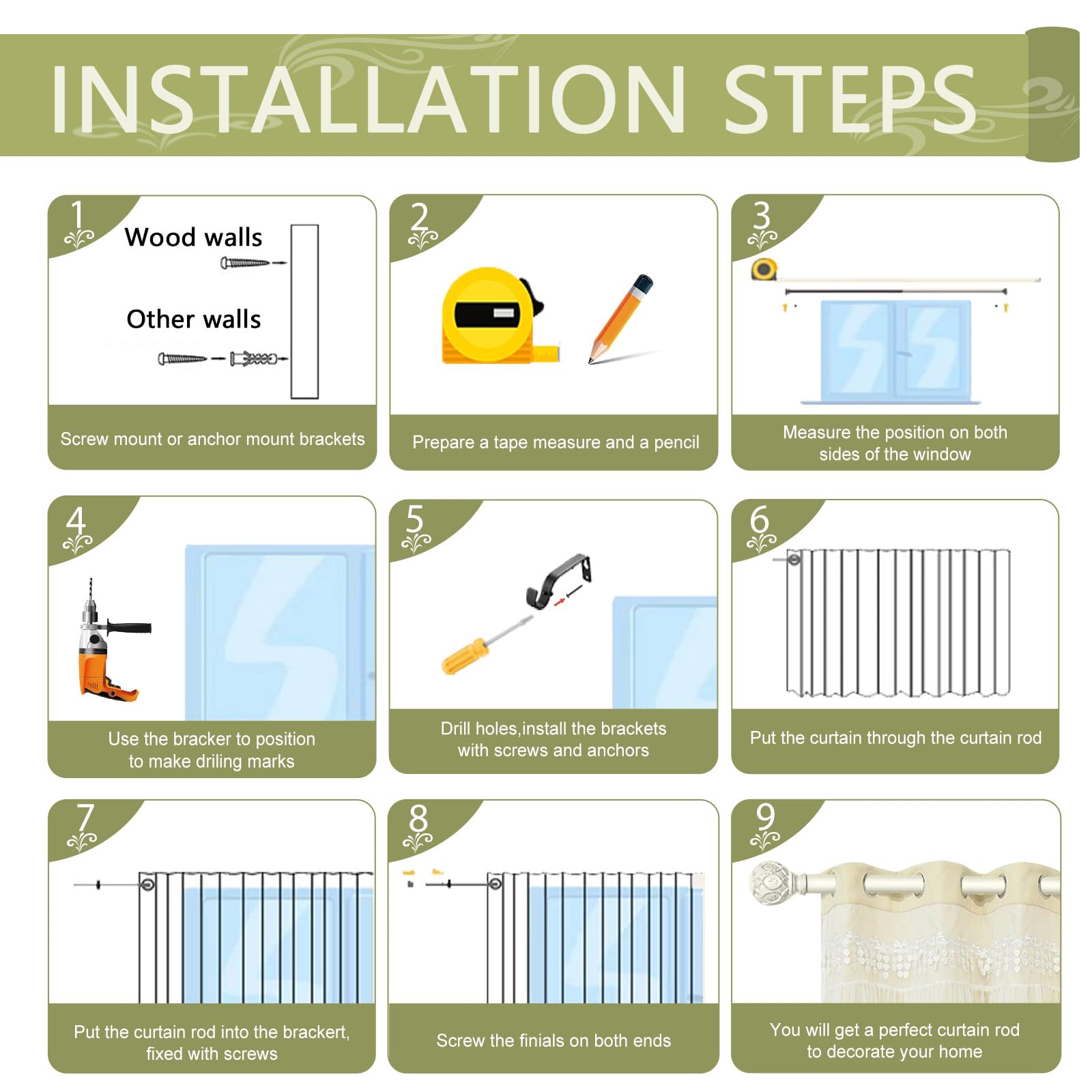 TANGWIN visserie et chevilles incluses, tout le kit pour l’installation