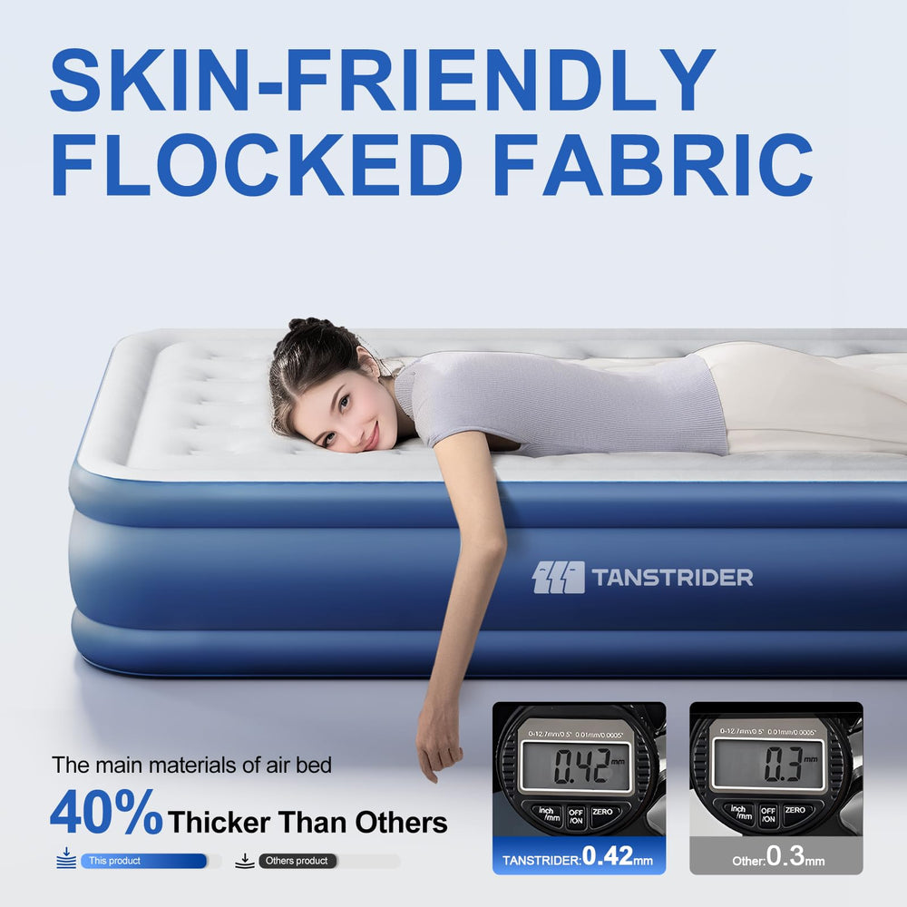 TANSTRIDER profil du matelas 18 pouces pour meilleure élévation et confort