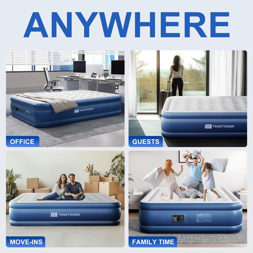 TANSTRIDER matelas installé en chambre pour invités, style quotidien