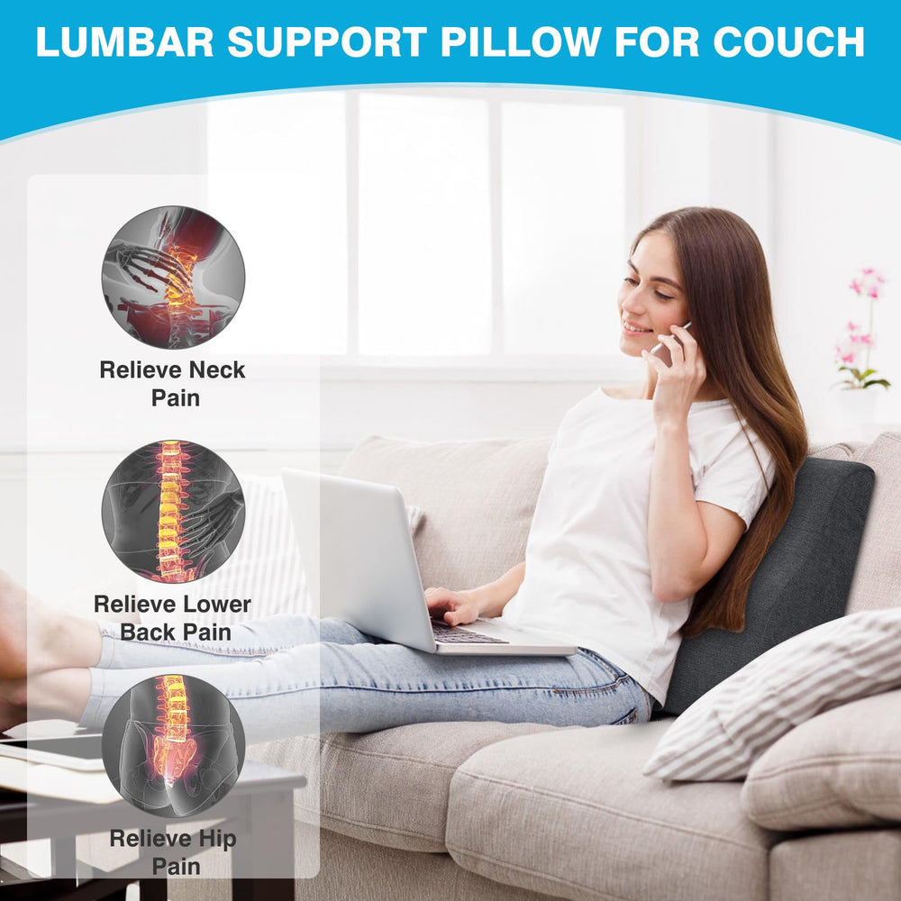TANYOO coussin placé dans un fauteuil inclinable offrant soutien lombaire immédiat