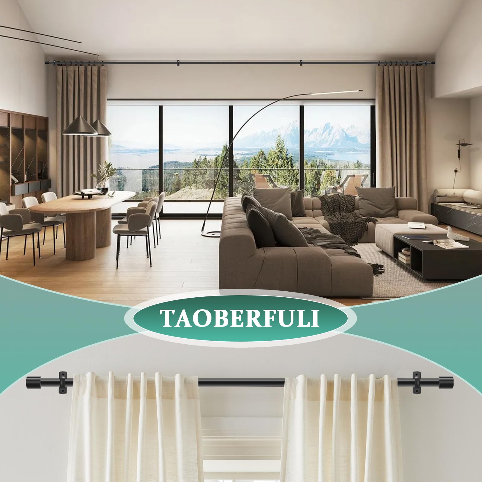 Taoberfuli supports muraux et visserie fournis pour fixation sûre