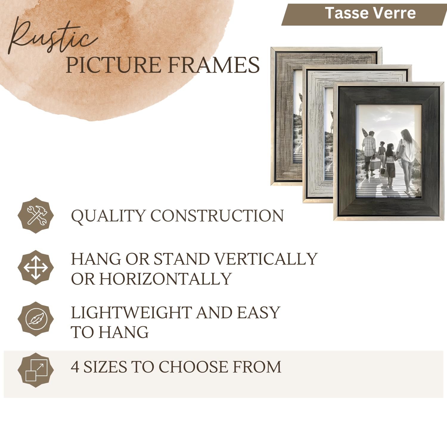 Tasse Verre gros plan insert imitation bois, met en valeur chaleur visuelle