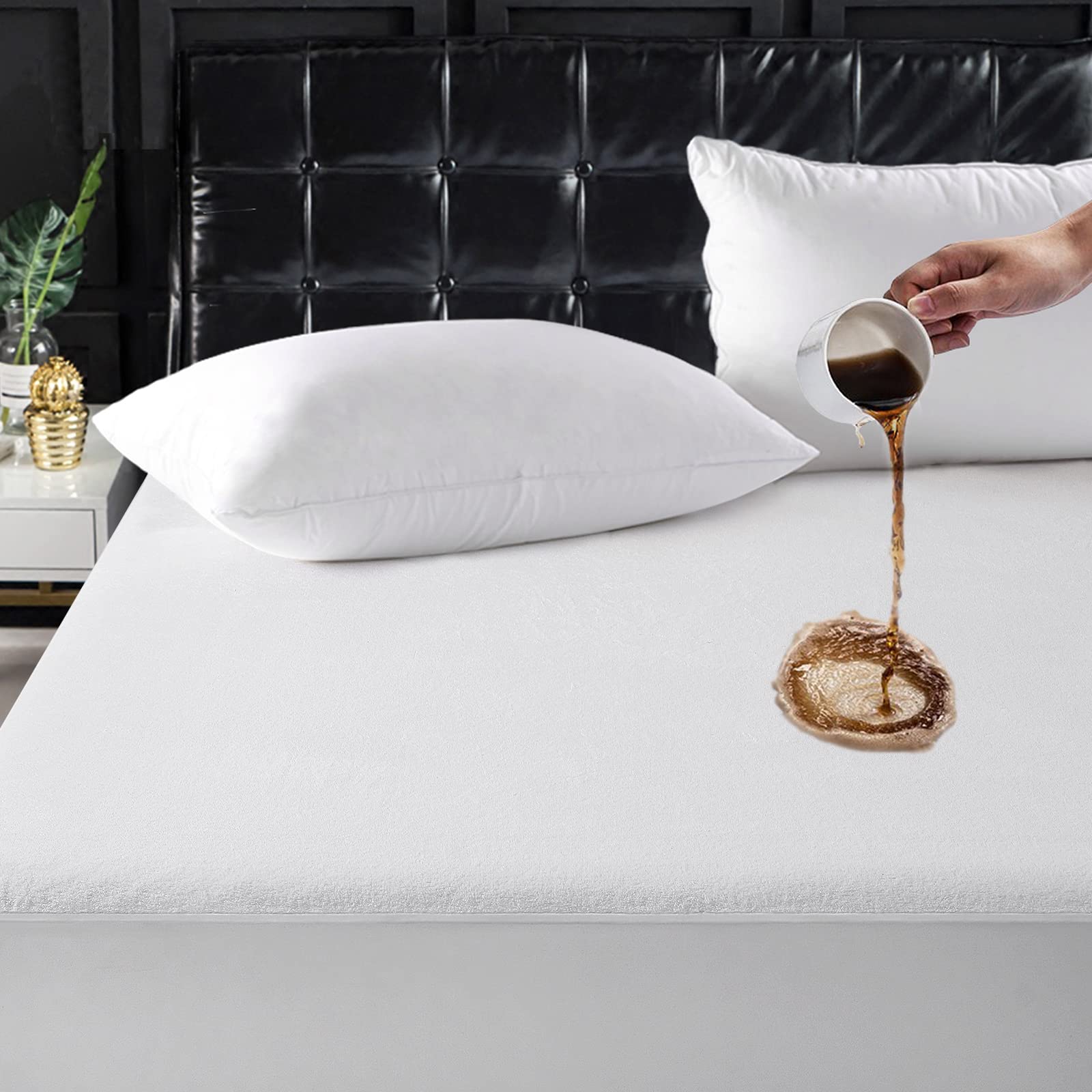 TASTELIFE protège-matelas face avant montrant douceur et protection