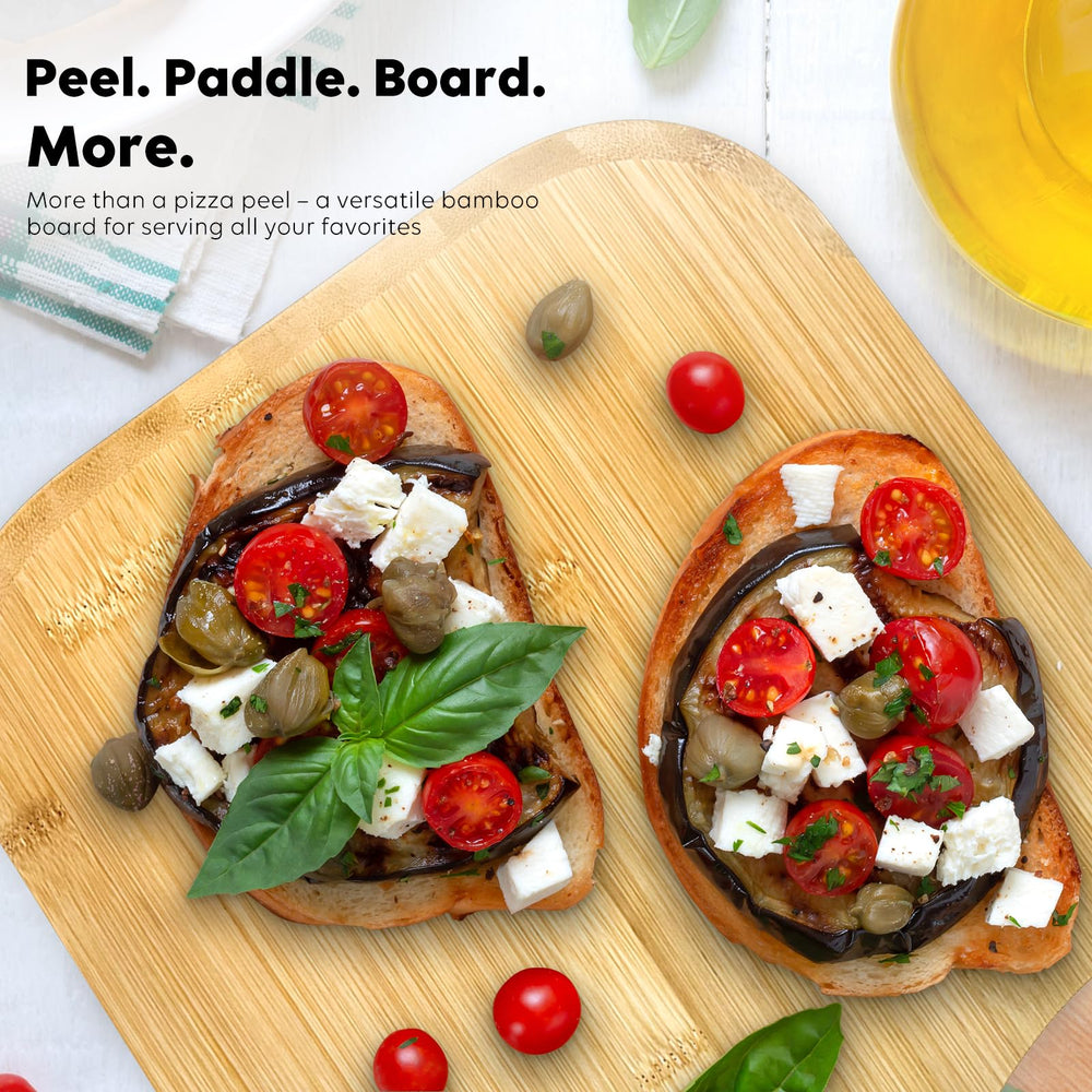 TastiFun Cube pelle en action pour enfourner pizza, transfert sécurisé