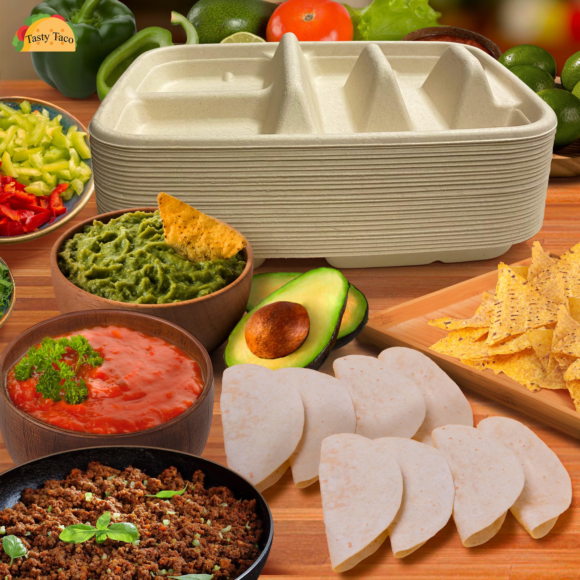 Tasty Taco comparaison taille avec wrap, confirme compatibilité 6 pouces