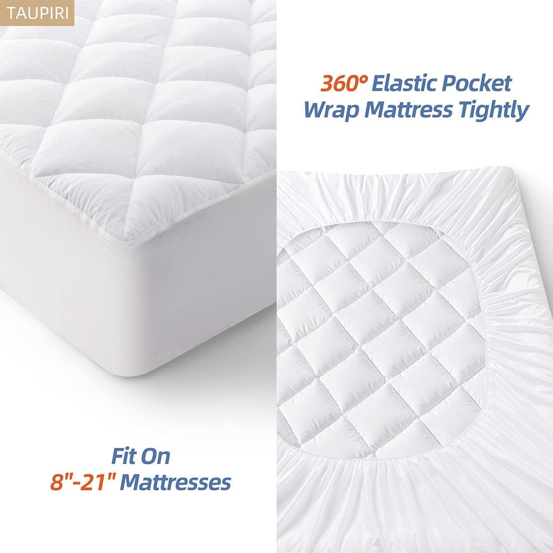 Taupiri protège-matelas en situation sur lit pour confort immédiat