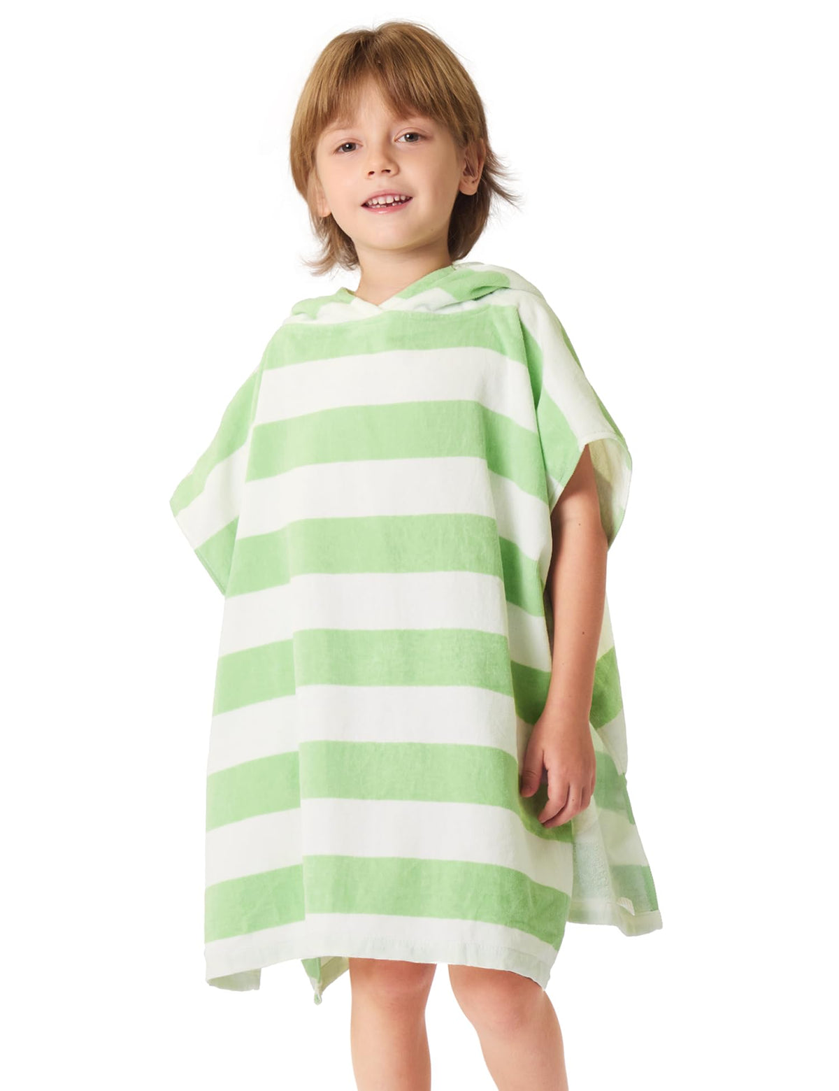 TBEZY poncho devant avec capuche montrant couverture confortable