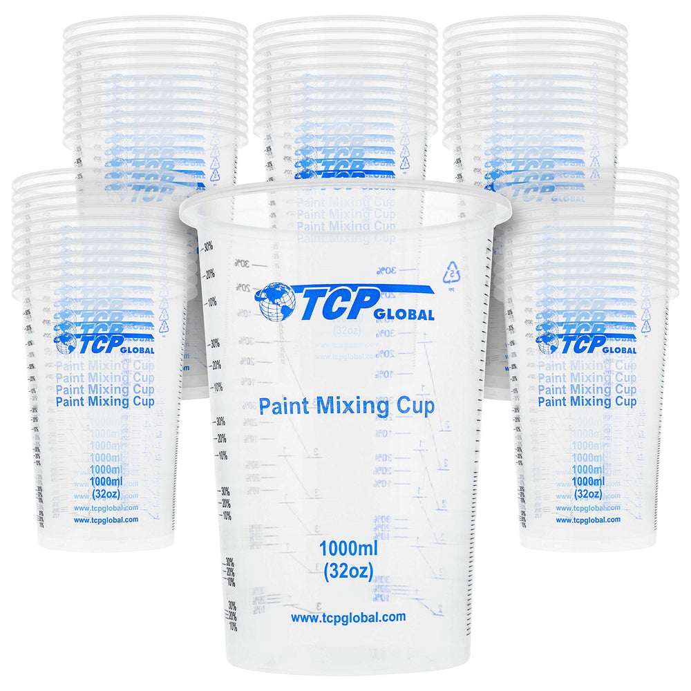 TCP Global gobelet 1000 ml face avant montrant capacité pratique