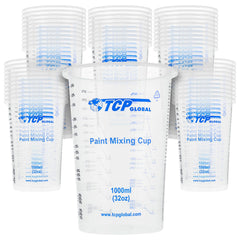 TCP Global gobelet 1000 ml face avant montrant capacité pratique