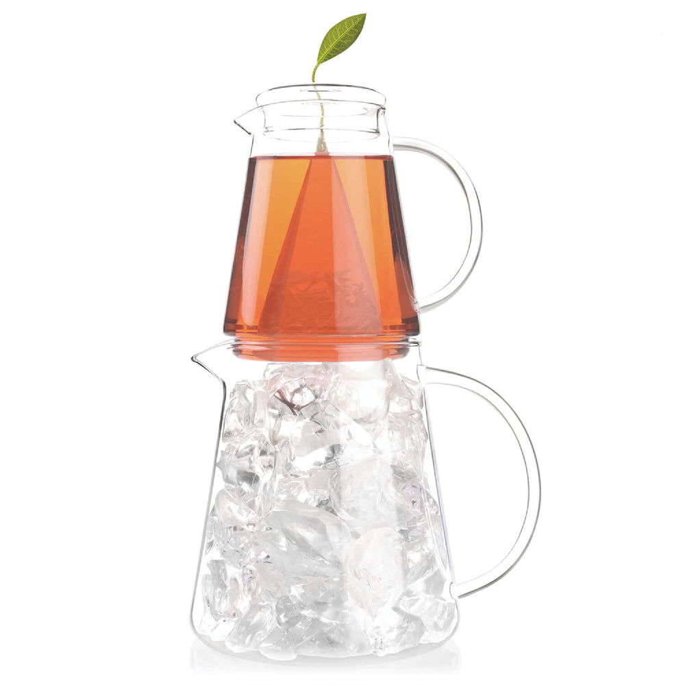 Tea Forte ensemble complet face présentant un service élégant